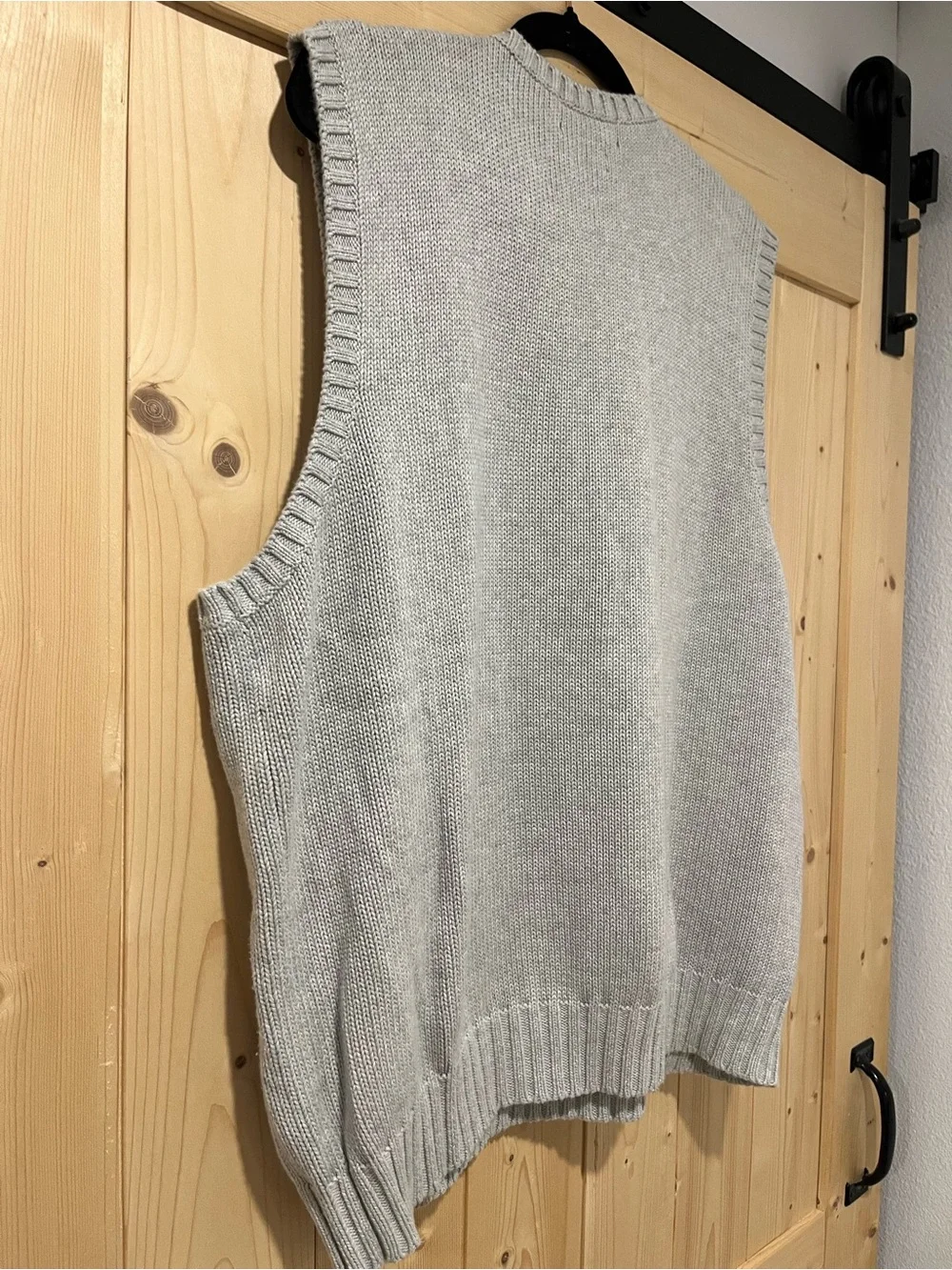 Polo Ralph Lauren Men’s Sweater Vest XL Gray 100% Cotton V-Neck Pony Logo